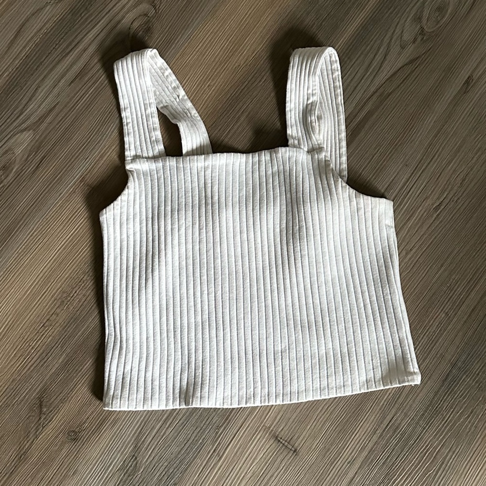 American Eagle Soft & Sexy Ribbed Cropped Tank Top